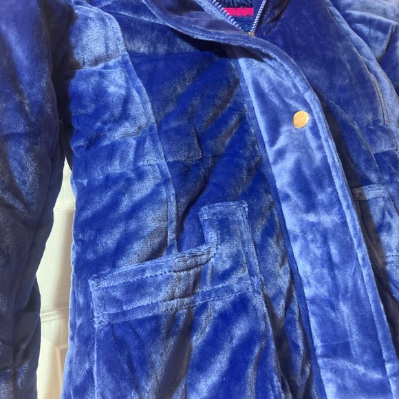 Blue girl velvet Jacket - Picture 9 of 10